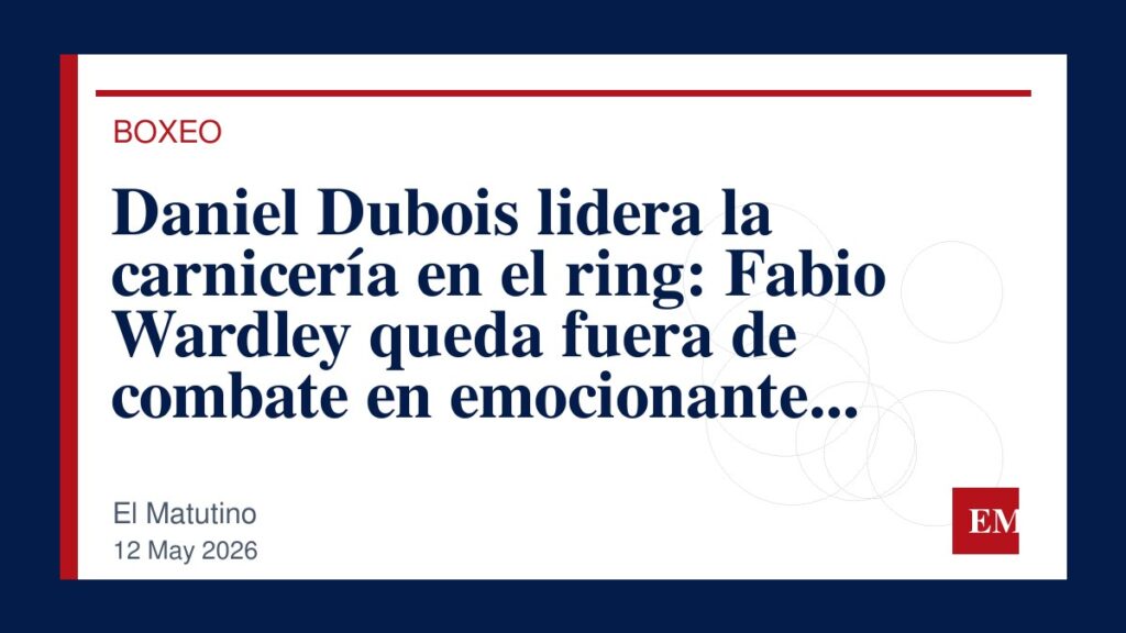 Imagen editorial de El Matutino para Daniel Dubois lidera la carnicería en el ring: Fabio Wardley queda fuera de combate en emocionante victoria…
