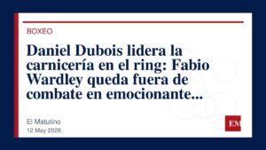 Imagen editorial de El Matutino para Daniel Dubois lidera la carnicería en el ring: Fabio Wardley queda fuera de combate en emocionante victoria…