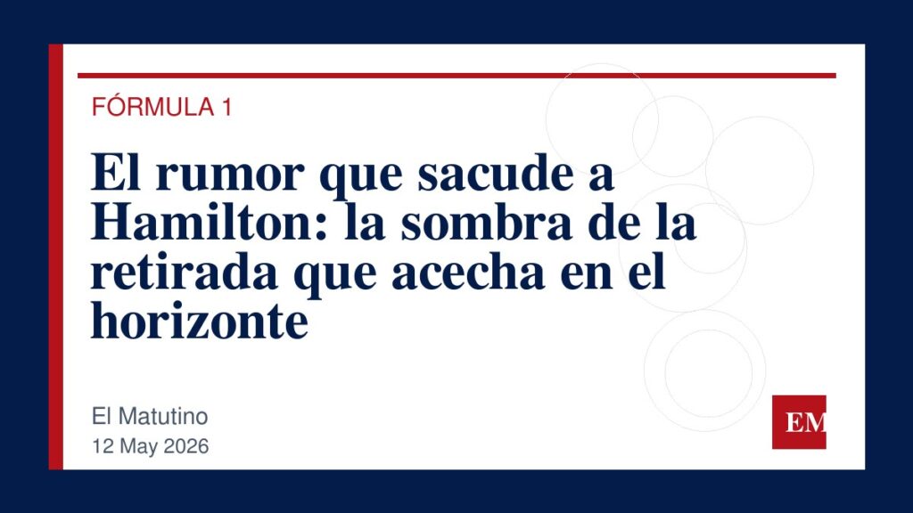 Imagen editorial de El Matutino para El rumor que sacude a Hamilton: la sombra de la retirada que acecha en el horizonte