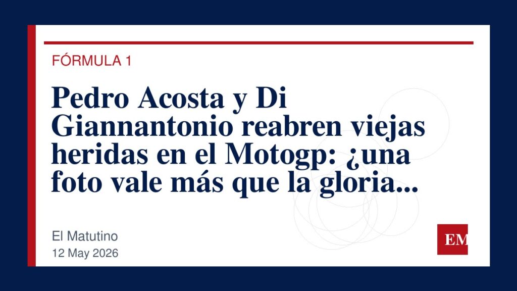Imagen editorial de El Matutino para Pedro Acosta y Di Giannantonio reabren viejas heridas en el Motogp: ¿una foto vale más que la gloria en Assen…