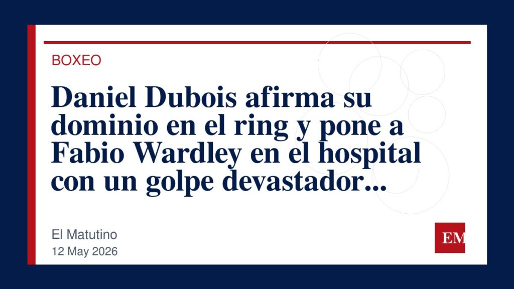 Imagen editorial de El Matutino para Daniel Dubois afirma su dominio en el ring y pone a Fabio Wardley en el hospital con un golpe devastador para…