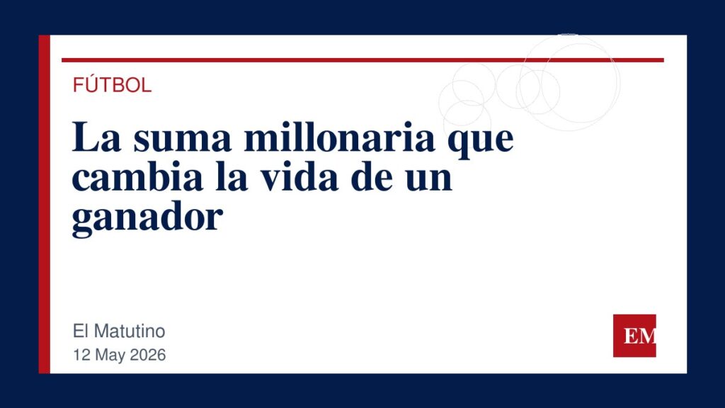 Imagen editorial de El Matutino para La suma millonaria que cambia la vida de un ganador