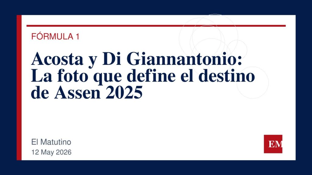 Imagen editorial de El Matutino para Acosta y Di Giannantonio: La foto que define el destino de Assen 2025
