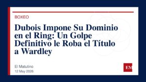 Imagen editorial de El Matutino para Dubois Impone Su Dominio en el Ring: Un Golpe Definitivo le Roba el Título a Wardley
