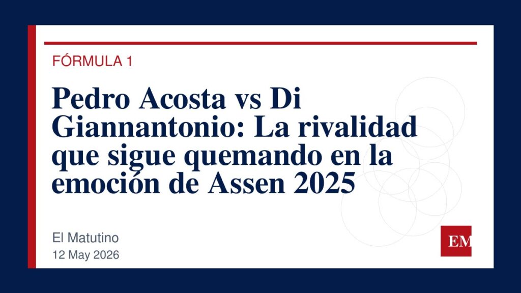 Imagen editorial de El Matutino para Pedro Acosta vs Di Giannantonio: La rivalidad que sigue quemando en la emoción de Assen 2025