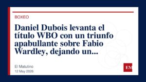 Imagen editorial de El Matutino para Daniel Dubois levanta el título WBO con un triunfo apabullante sobre Fabio Wardley, dejando un duelo…