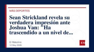 Imagen editorial de El Matutino para Sean Strickland revela su verdadera impresión ante Joshua Van: “Ha trascendido a un nivel de peligrosidad…