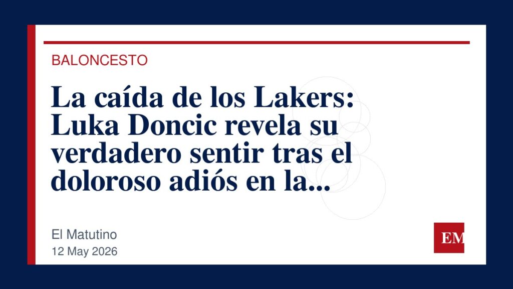 Imagen editorial de El Matutino para La caída de los Lakers: Luka Doncic revela su verdadero sentir tras el doloroso adiós en la postseason