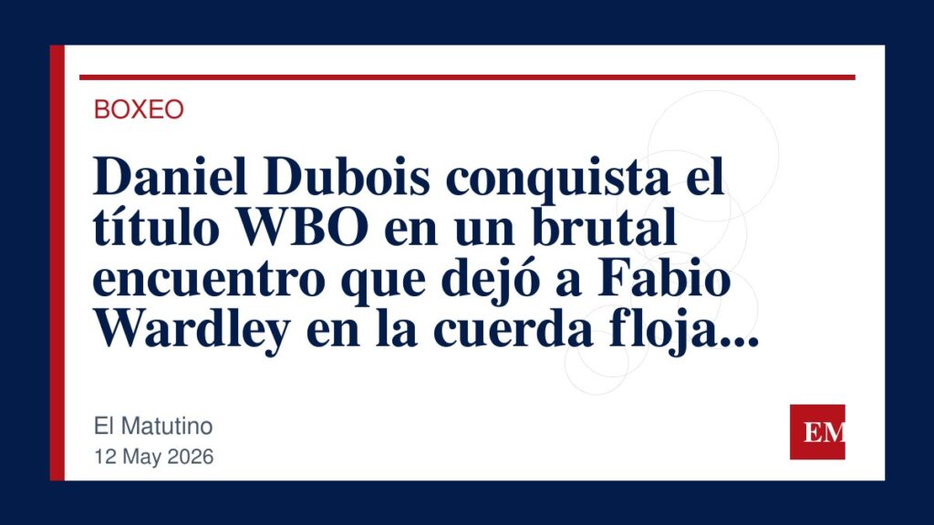 Imagen editorial de El Matutino para Daniel Dubois conquista el título WBO en un brutal encuentro que dejó a Fabio Wardley en la cuerda floja y…