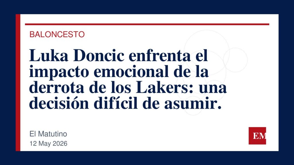 Imagen editorial de El Matutino para Luka Doncic enfrenta el impacto emocional de la derrota de los Lakers: una decisión difícil de asumir.