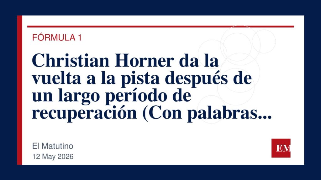 Imagen editorial de El Matutino para Christian Horner da la vuelta a la pista después de un largo período de recuperación

(Con palabras clave…