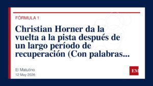 Imagen editorial de El Matutino para Christian Horner da la vuelta a la pista después de un largo período de recuperación

(Con palabras clave…