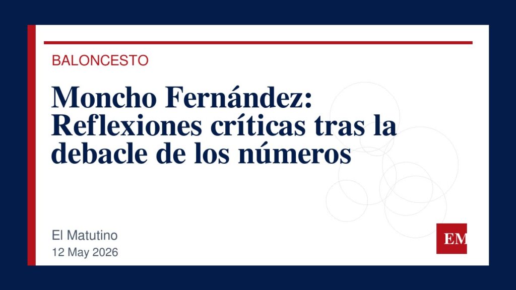 Imagen editorial de El Matutino para Moncho Fernández: Reflexiones críticas tras la debacle de los números
