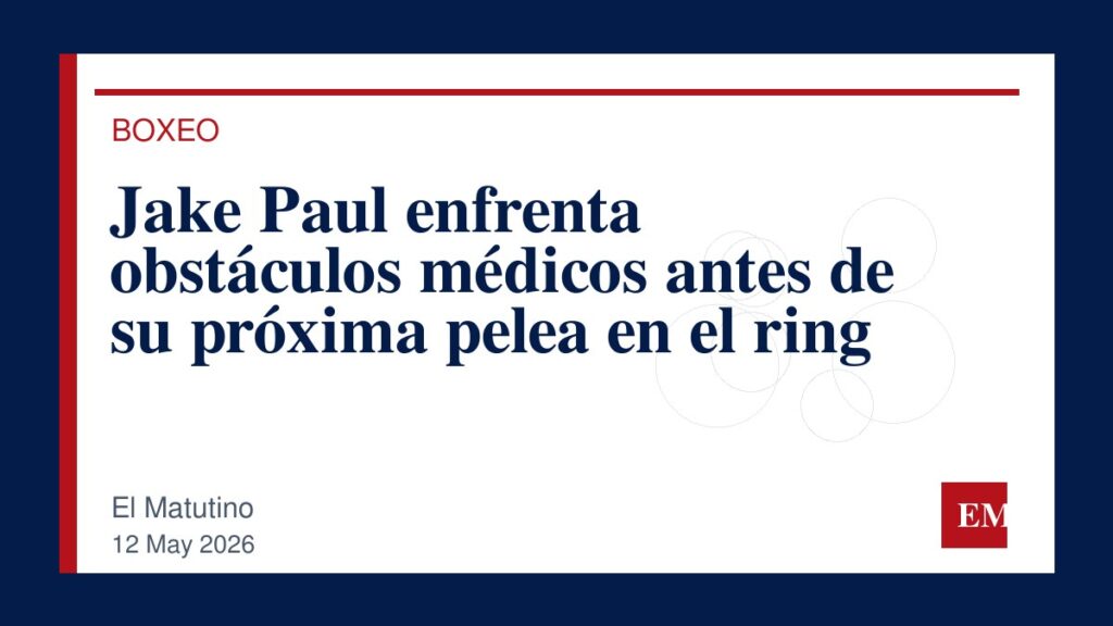Imagen editorial de El Matutino para Jake Paul enfrenta obstáculos médicos antes de su próxima pelea en el ring