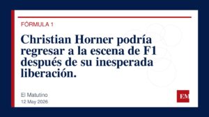 Imagen editorial de El Matutino para Christian Horner podría regresar a la escena de F1 después de su inesperada liberación.