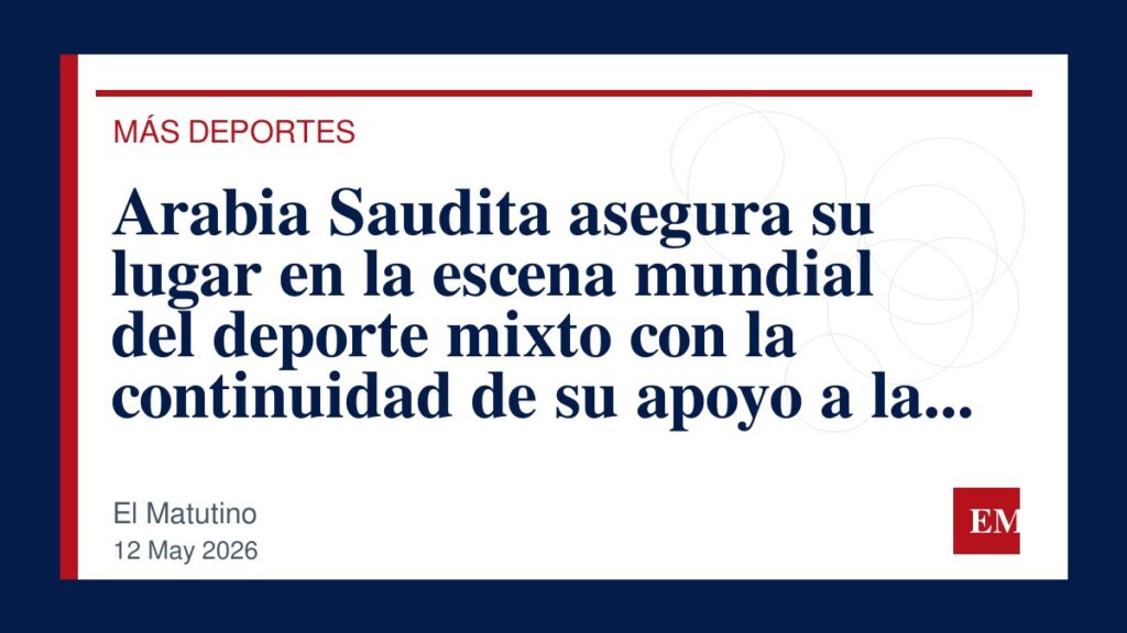 Imagen editorial de El Matutino para Arabia Saudita asegura su lugar en la escena mundial del deporte mixto con la continuidad de su apoyo a la UFC