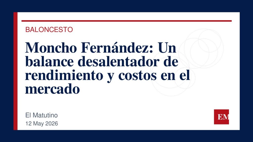 Imagen editorial de El Matutino para Moncho Fernández: Un balance desalentador de rendimiento y costos en el mercado