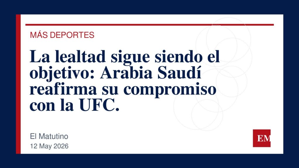Imagen editorial de El Matutino para La lealtad sigue siendo el objetivo: Arabia Saudí reafirma su compromiso con la UFC.