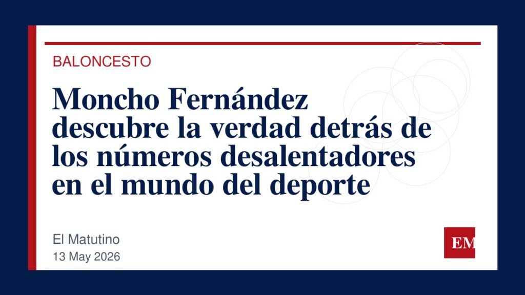 Imagen editorial de El Matutino para Moncho Fernández descubre la verdad detrás de los números desalentadores en el mundo del deporte
