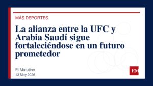 Imagen editorial de El Matutino para La alianza entre la UFC y Arabia Saudí sigue fortaleciéndose en un futuro prometedor