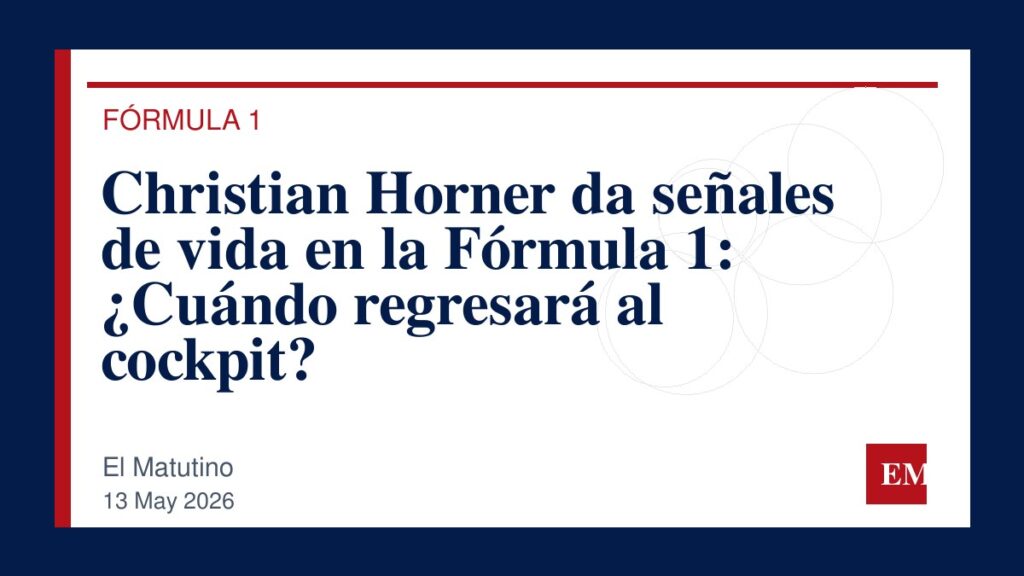 Imagen editorial de El Matutino para Christian Horner da señales de vida en la Fórmula 1: ¿Cuándo regresará al cockpit?