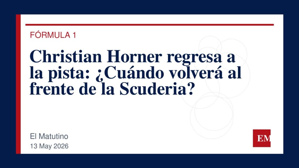 Imagen editorial de El Matutino para Christian Horner regresa a la pista: ¿Cuándo volverá al frente de la Scuderia?