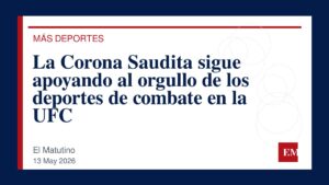 Imagen editorial de El Matutino para La Corona Saudita sigue apoyando al orgullo de los deportes de combate en la UFC
