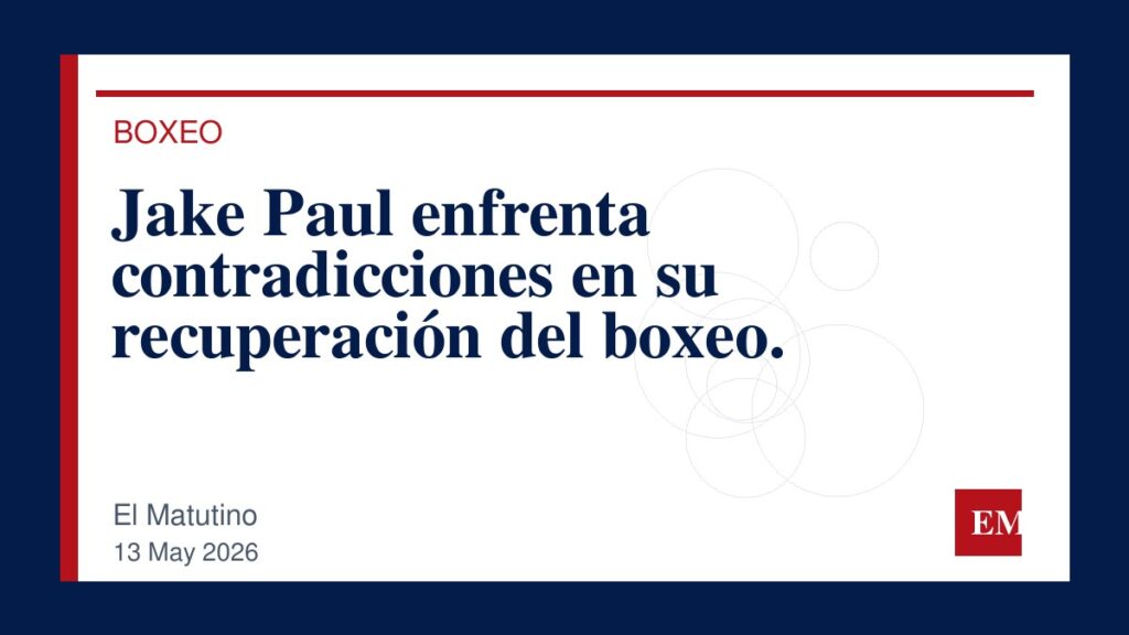 Imagen editorial de El Matutino para Jake Paul enfrenta contradicciones en su recuperación del boxeo.