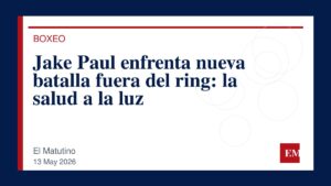 Imagen editorial de El Matutino para Jake Paul enfrenta nueva batalla fuera del ring: la salud a la luz