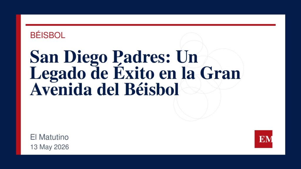 Imagen editorial de El Matutino para San Diego Padres: Un Legado de Éxito en la Gran Avenida del Béisbol