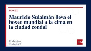 Imagen editorial de El Matutino para Mauricio Sulaimán lleva el boxeo mundial a la cima en la ciudad condal