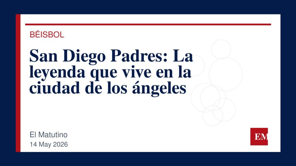 Imagen editorial de El Matutino para San Diego Padres: La leyenda que vive en la ciudad de los ángeles