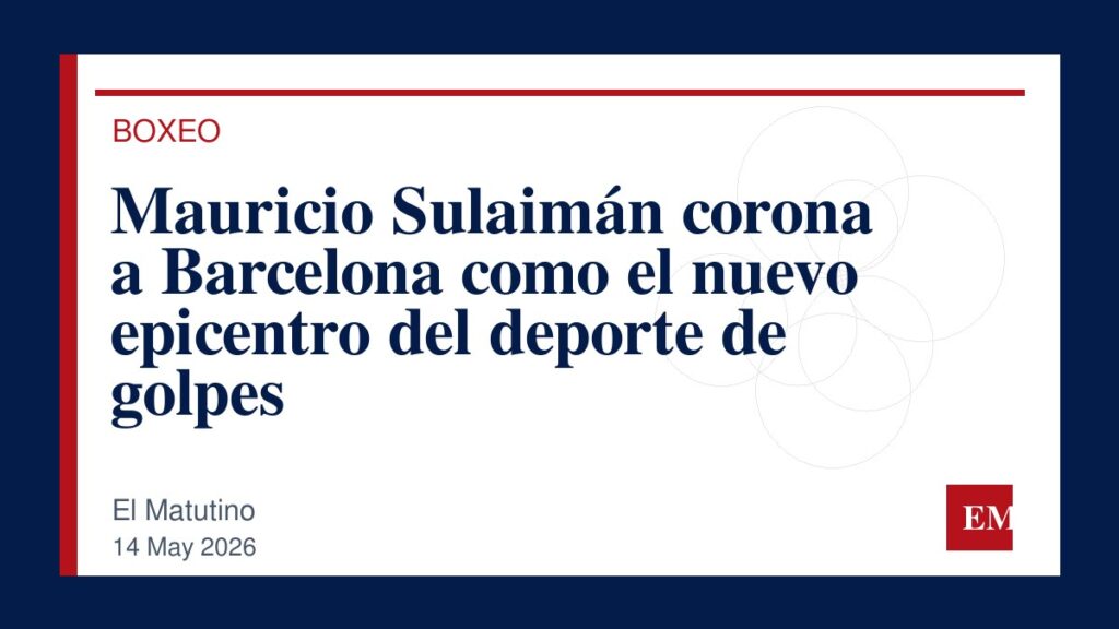 Imagen editorial de El Matutino para Mauricio Sulaimán corona a Barcelona como el nuevo epicentro del deporte de golpes