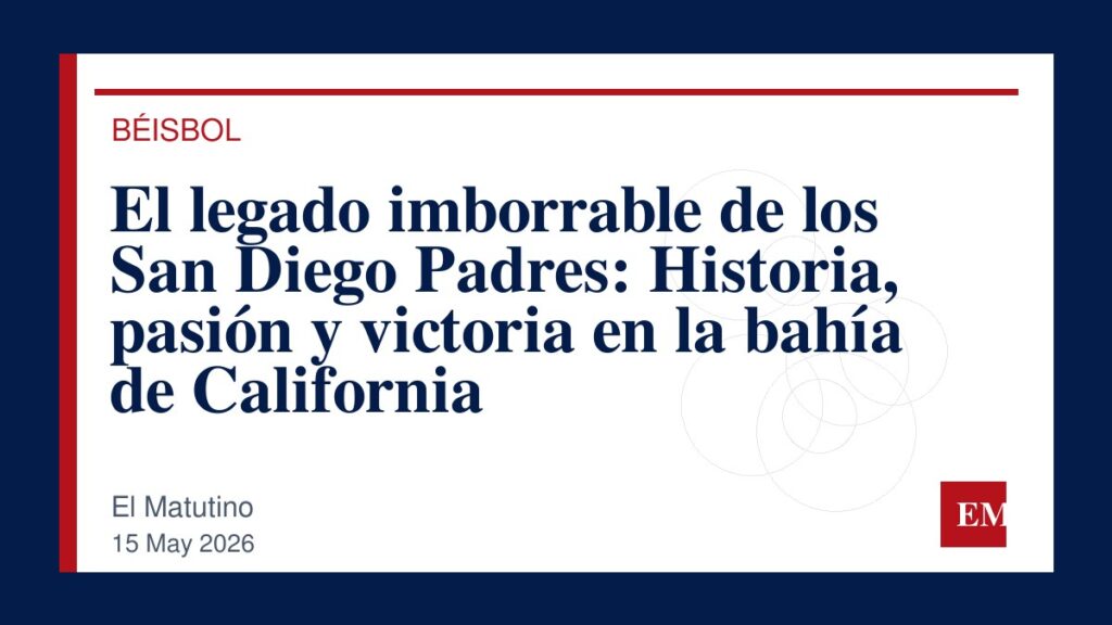 Imagen editorial de El Matutino para El legado imborrable de los San Diego Padres: Historia, pasión y victoria en la bahía de California