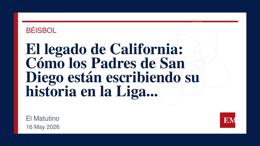 Imagen editorial de El Matutino para El legado de California: Cómo los Padres de San Diego están escribiendo su historia en la Liga Americana.