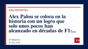 Imagen editorial de El Matutino para Alex Palou se coloca en la historia con un logro que solo unos pocos han alcanzado en décadas de F1: el sueño…