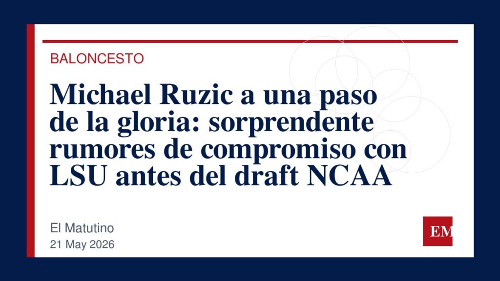 Imagen editorial de El Matutino para Michael Ruzic a una paso de la gloria: sorprendente rumores de compromiso con LSU antes del draft NCAA