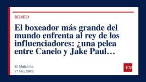 Imagen editorial de El Matutino para El boxeador más grande del mundo enfrenta al rey de los influenciadores: ¿una pelea entre Canelo y Jake Paul…