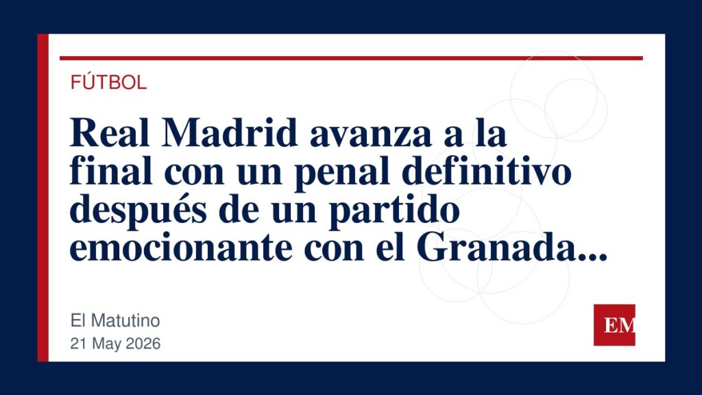 Imagen editorial de El Matutino para Real Madrid avanza a la final con un penal definitivo después de un partido emocionante con el Granada en la…