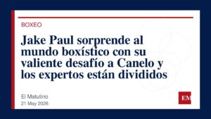 Imagen editorial de El Matutino para Jake Paul sorprende al mundo boxístico con su valiente desafío a Canelo y los expertos están divididos