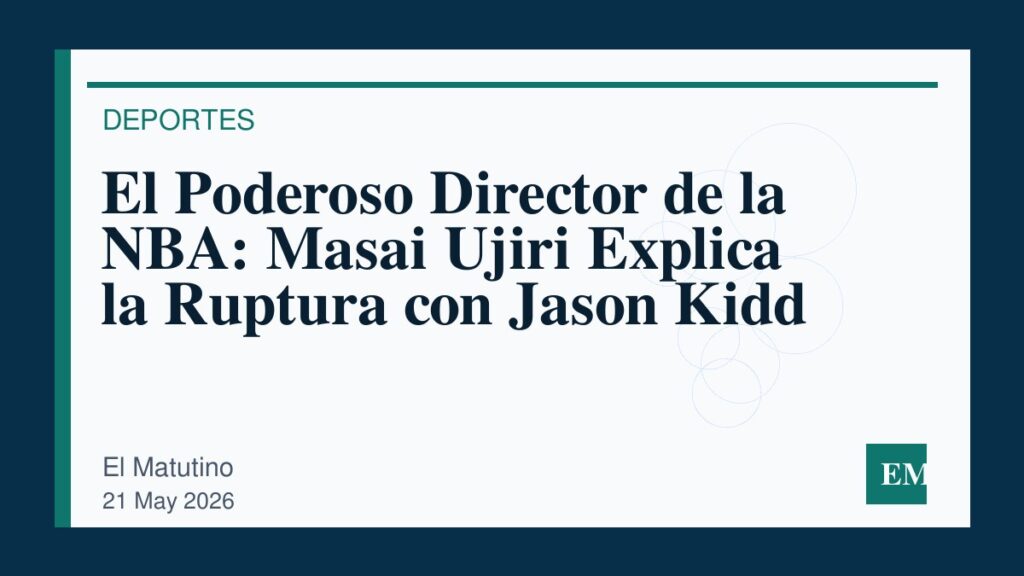 Imagen editorial de El Matutino para El Poderoso Director de la NBA: Masai Ujiri Explica la Ruptura con Jason Kidd
