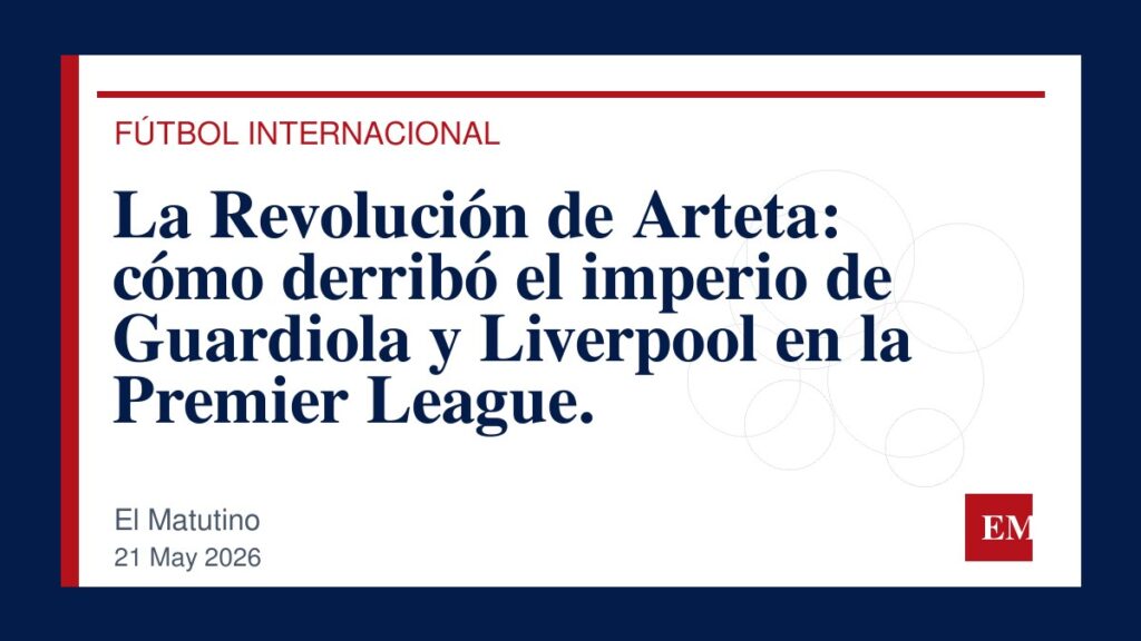 Imagen editorial de El Matutino para La Revolución de Arteta: cómo derribó el imperio de Guardiola y Liverpool en la Premier League.