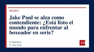 Imagen editorial de El Matutino para Jake Paul se alza como contendiente: ¿Está listo el mundo para enfrentar al boxeador en serie?