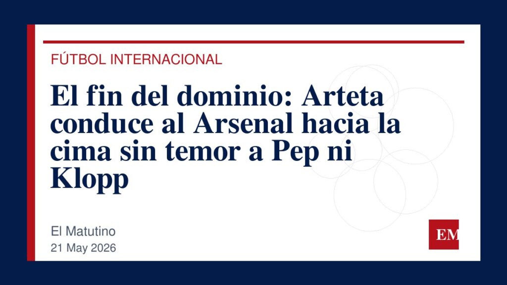 Imagen editorial de El Matutino para El fin del dominio: Arteta conduce al Arsenal hacia la cima sin temor a Pep ni Klopp