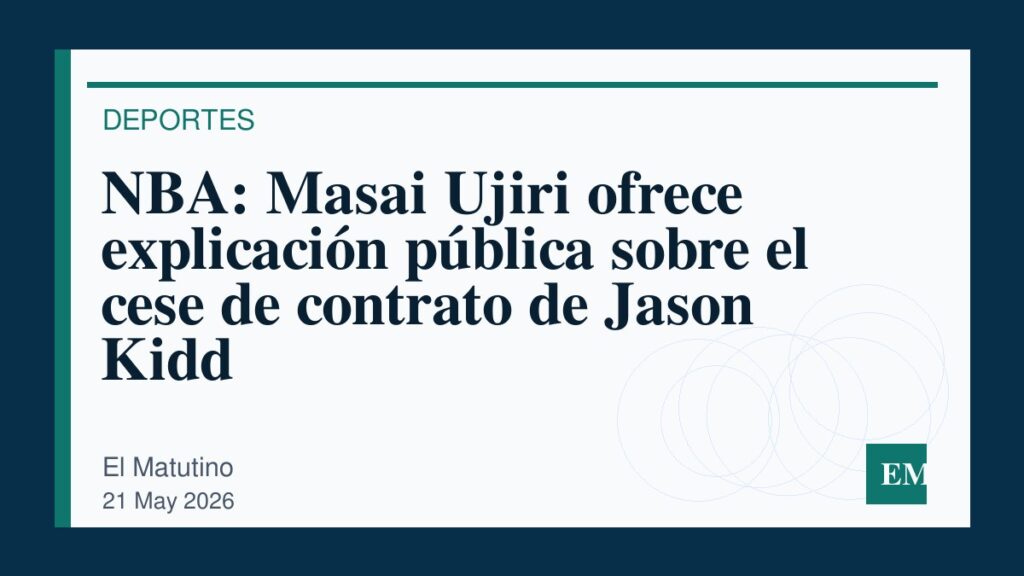 Imagen editorial de El Matutino para NBA: Masai Ujiri ofrece explicación pública sobre el cese de contrato de Jason Kidd