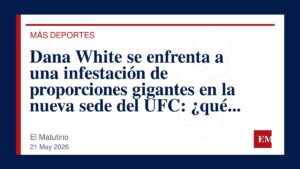 Imagen editorial de El Matutino para Dana White se enfrenta a una infestación de proporciones gigantes en la nueva sede del UFC: ¿qué medidas…