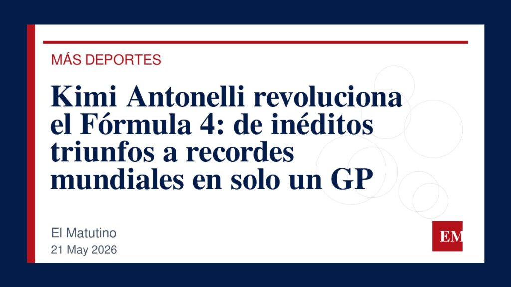 Imagen editorial de El Matutino para Kimi Antonelli revoluciona el Fórmula 4: de inéditos triunfos a recordes mundiales en solo un GP