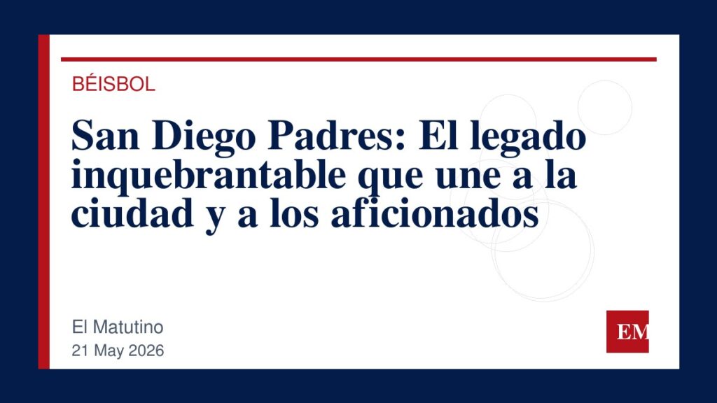 Imagen editorial de El Matutino para San Diego Padres: El legado inquebrantable que une a la ciudad y a los aficionados