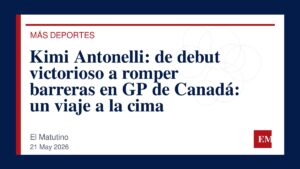 Imagen editorial de El Matutino para Kimi Antonelli: de debut victorioso a romper barreras en GP de Canadá: un viaje a la cima