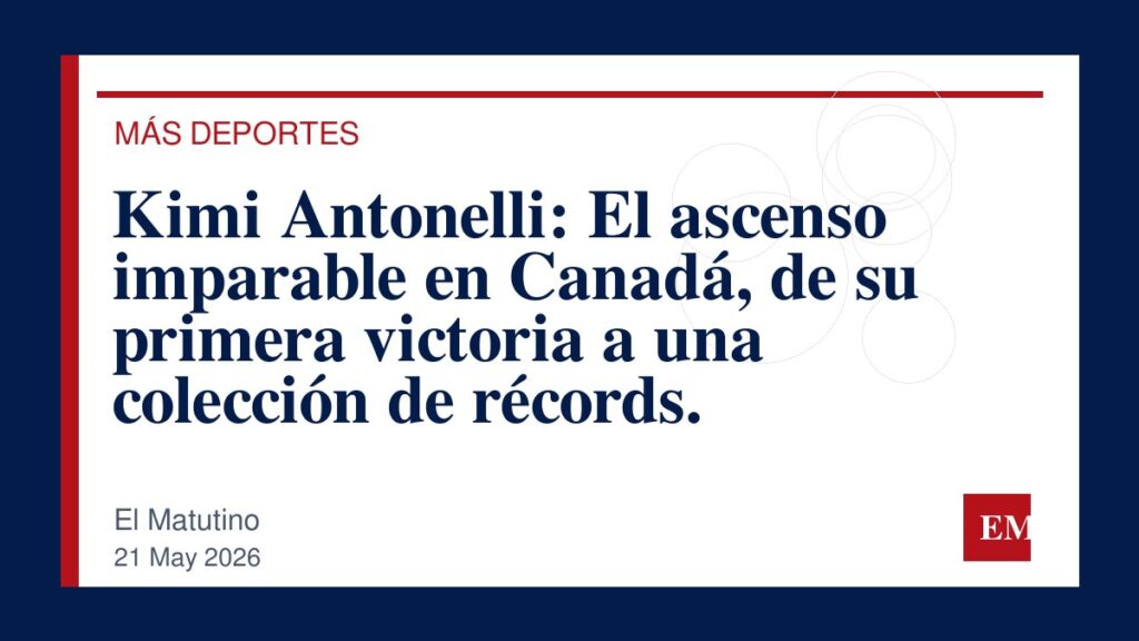 Imagen editorial de El Matutino para Kimi Antonelli: El ascenso imparable en Canadá, de su primera victoria a una colección de récords.